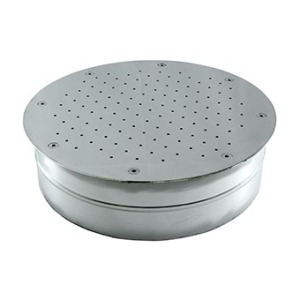 Air massage plate for tiled pools d 480 mm AISI 316L