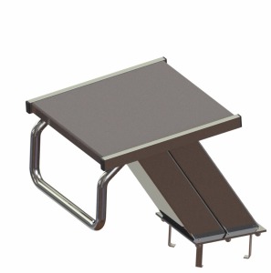 Starting platform for skimmer pools H 400 mm