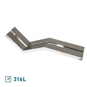 Лежак воздушного массажа двойной (AISI 316L)