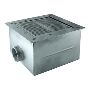 Донный слив 2" 250х250 со съемной лицевой (AISI 316L)