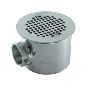 Main drain d 154 mm, for tiles  (AISI 316)