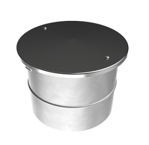 Донный слив 2,5" D 240 антивихревой с нижн. подключением (AISI 316L)