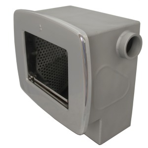 Skimmer with horizontally removable basket