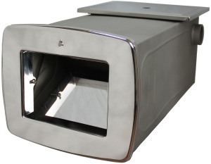 Skimmer long  for composite pools AISI-316L