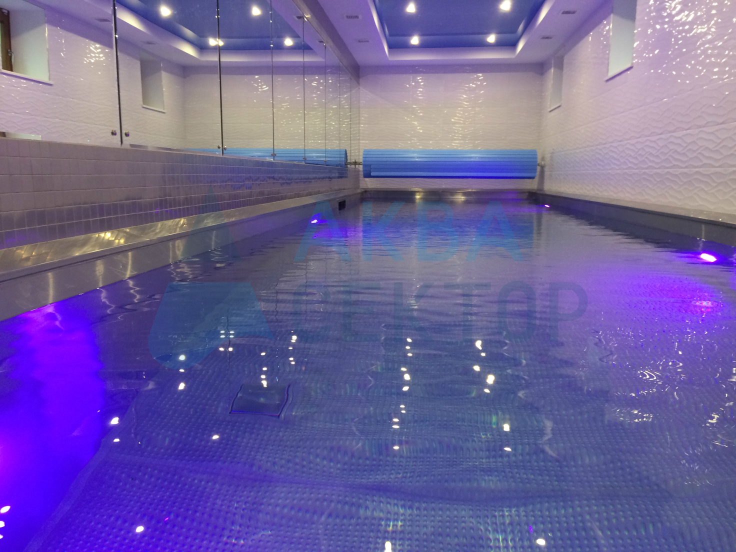 Indoor skimmer pool 10х2,5 