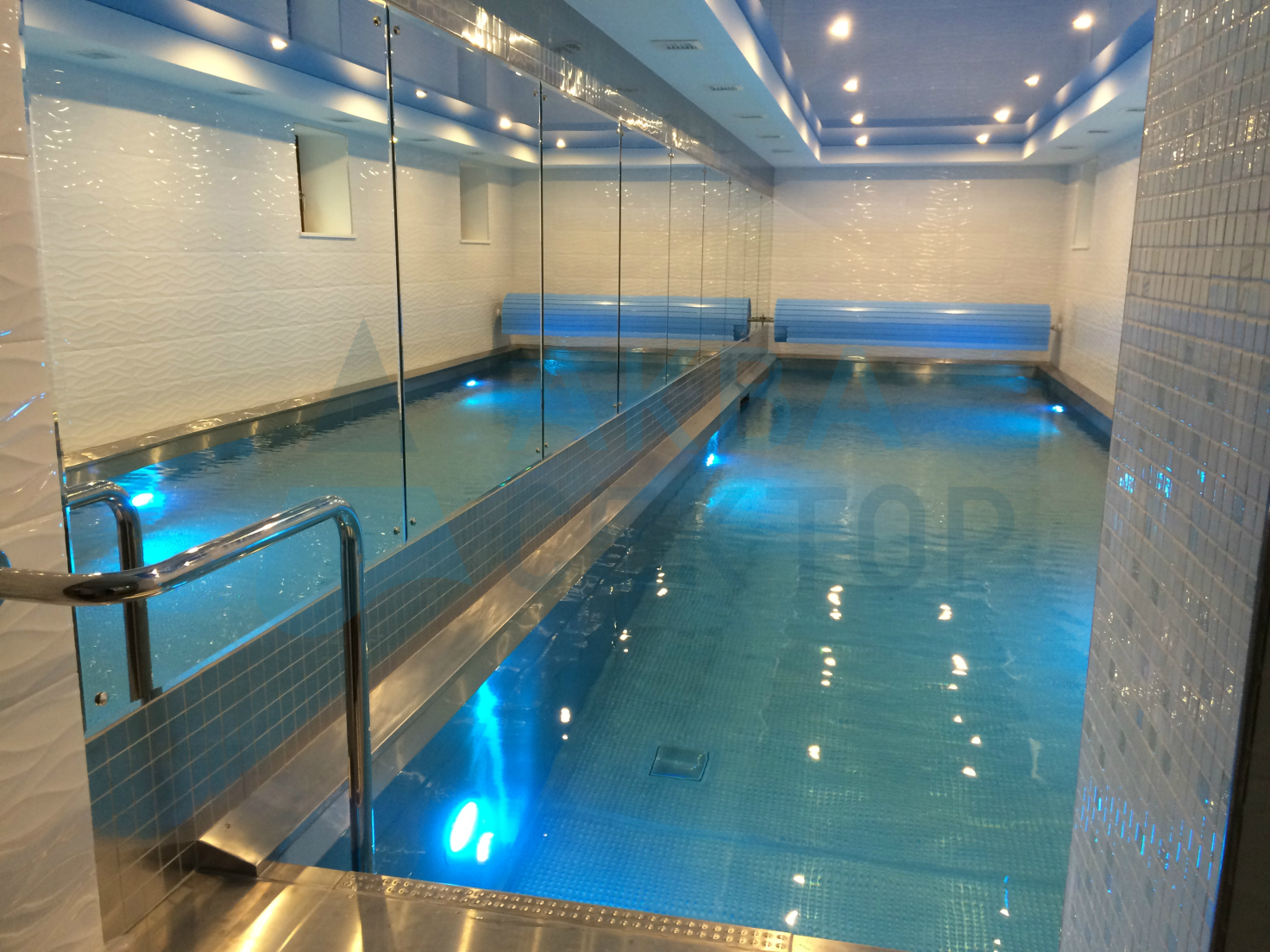 Indoor skimmer pool 10х2,5 