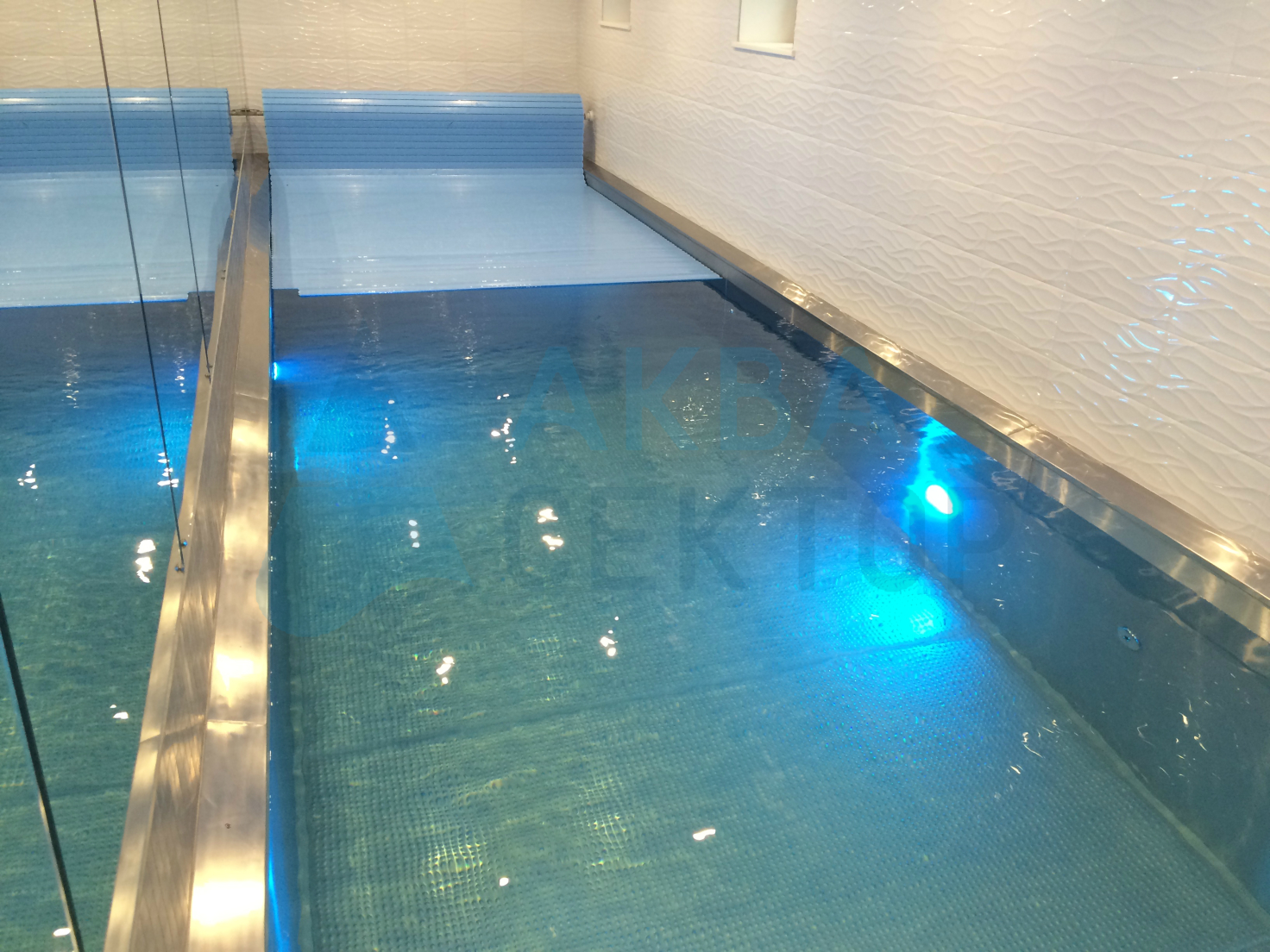 Indoor skimmer pool 10х2,5 