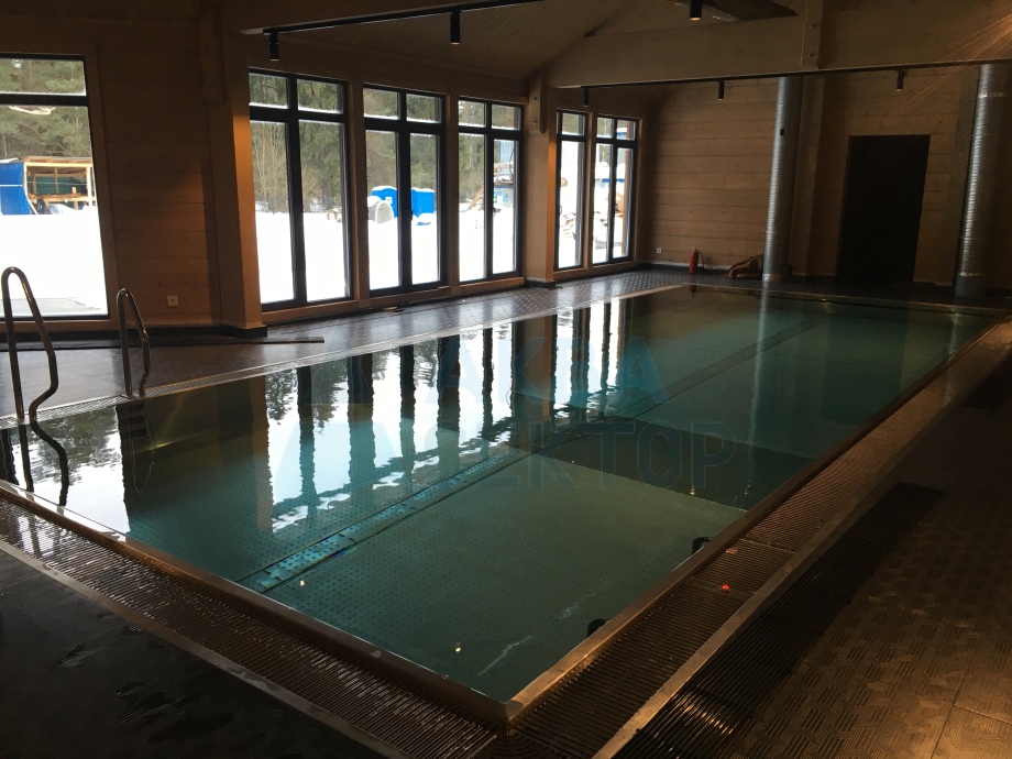 Indoor overflow swimming pool 10х4