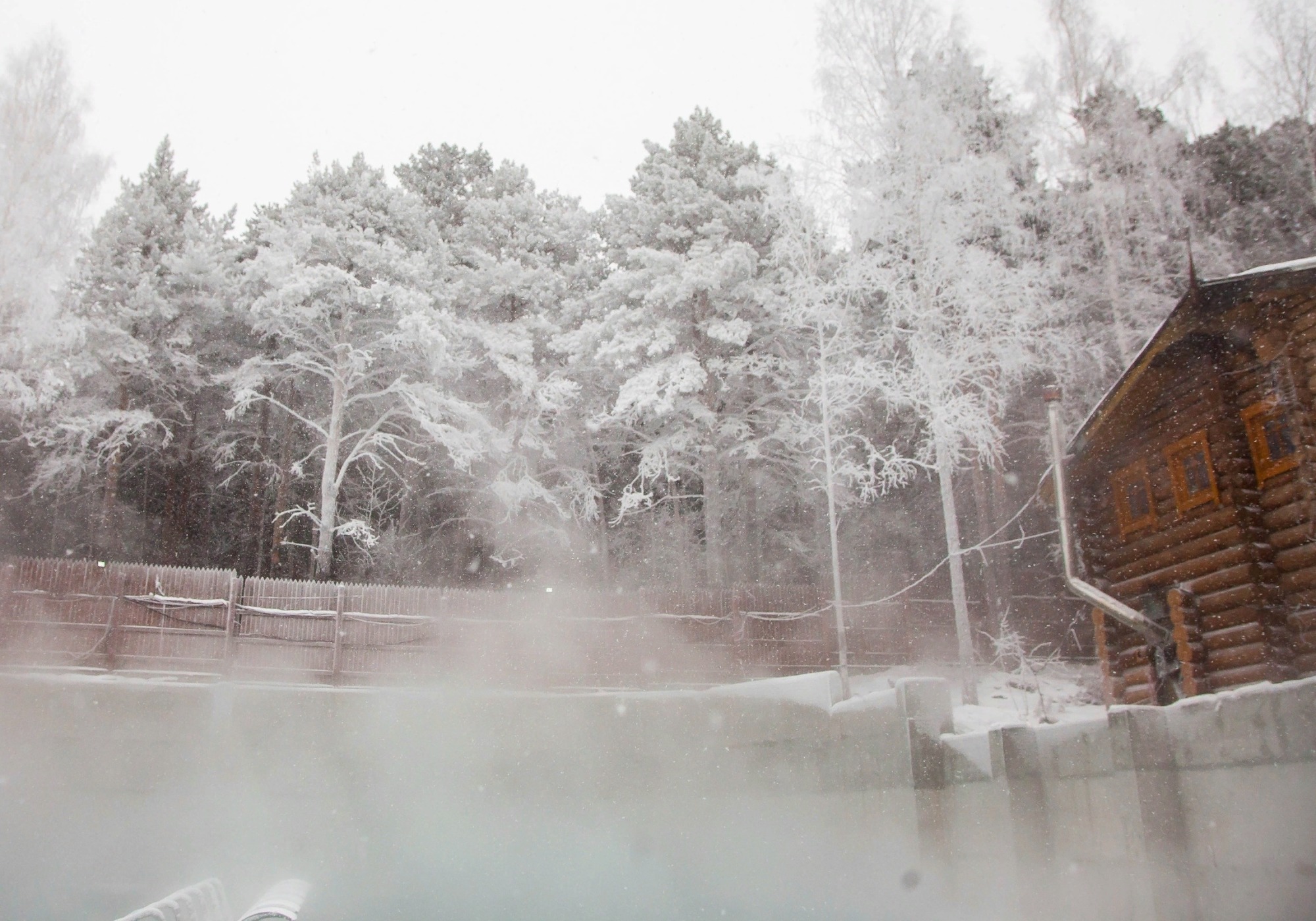 The largest thermal pool in the Urals